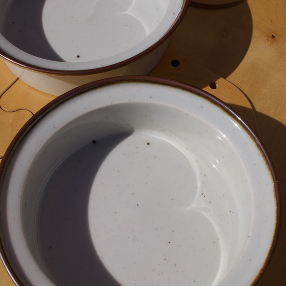 Dansk Design Denmark Niels Refsgaard Midcentury Brown Mist Bowls Set Of 2 - Picture 7 of 15